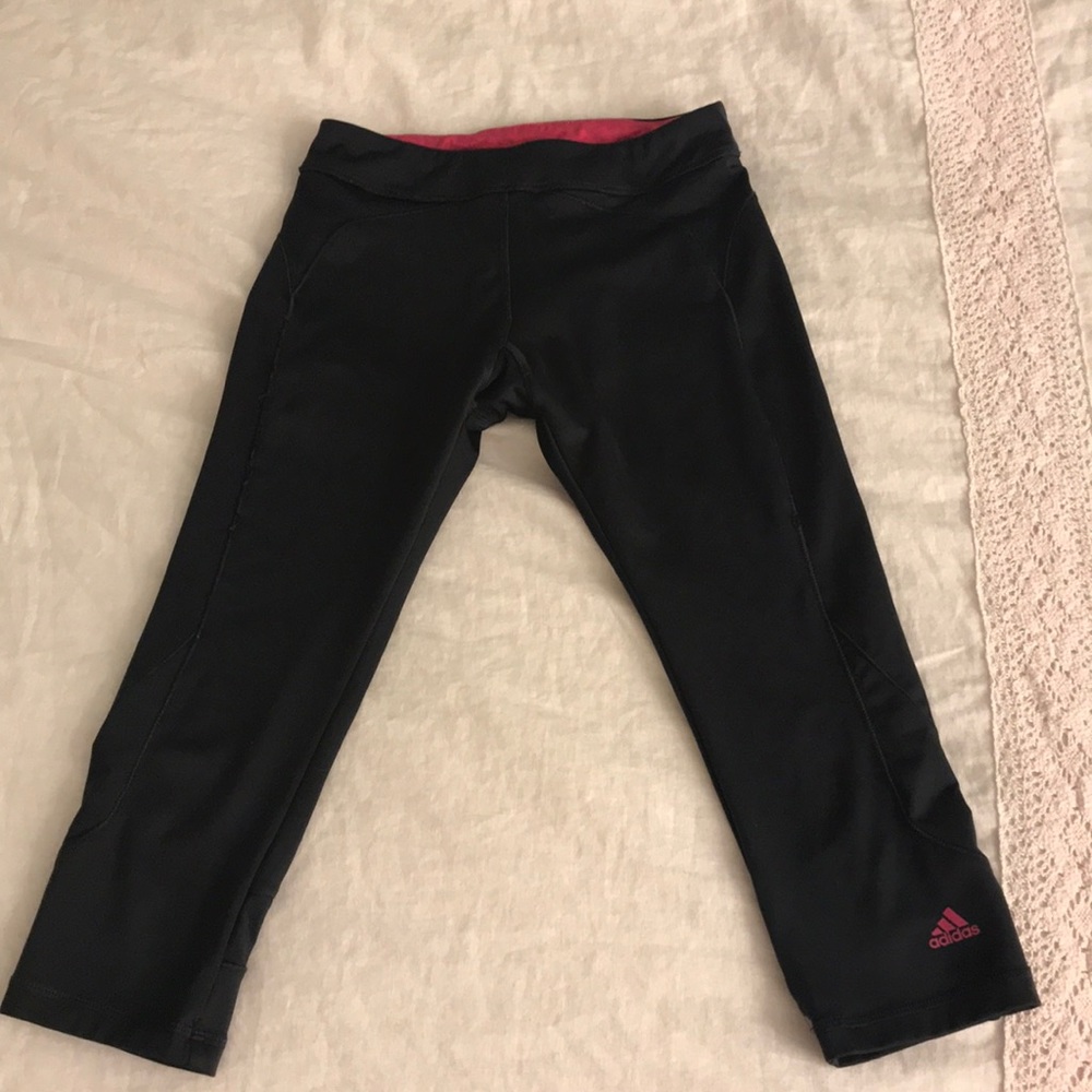 Adidas cropped workout leggings
